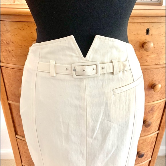 Vintage Pauw Amsterdam Cream Sailor Pencil Skirt - Picture 6 of 14